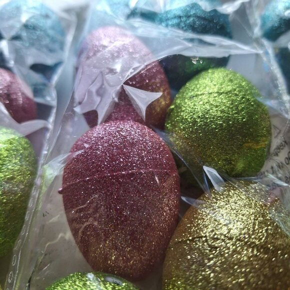 Glitter Fillable Easter Eggs Hunt Spring Bright Sparkly Shiny New Pink Gold 32 - Picture 4 of 7